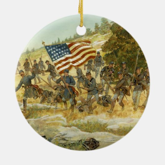 Das zwanzigste Maine durch H. Charles McBarron Keramik Ornament (Hinten)