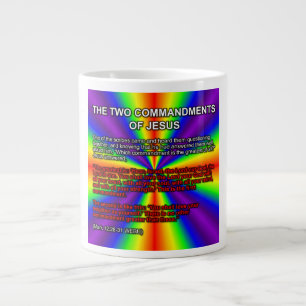Das Zwei Gebote Jesu Tasse