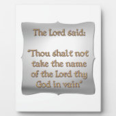 Das zweite Gebot Fotoplatte (Vorderseite)