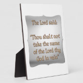 Das zweite Gebot Fotoplatte (Seite)