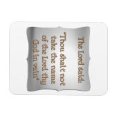 Das zweite Gebot Magnet (Horizontal)