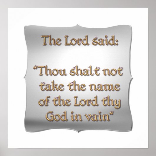 Das zweite Gebot Poster (Vorne)