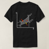 Das zweite Gesetz des Thermodynamik-Diagramms T-Shirt (Design vorne)