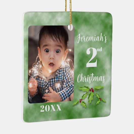 Das zweite Weihnachtsfest des Fotos Keramikornament (Rechts)