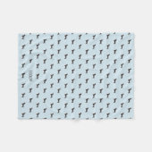 Daschund Dogs Pattern Fleecedecke (Vorderseite (Horizontal))