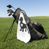 Daschund       golfhandtuch (Gras)