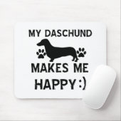 Daschund Hundeentwürfe Mousepad (Mit Mouse)