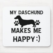 Daschund Hundeentwürfe Mousepad (Vorne)
