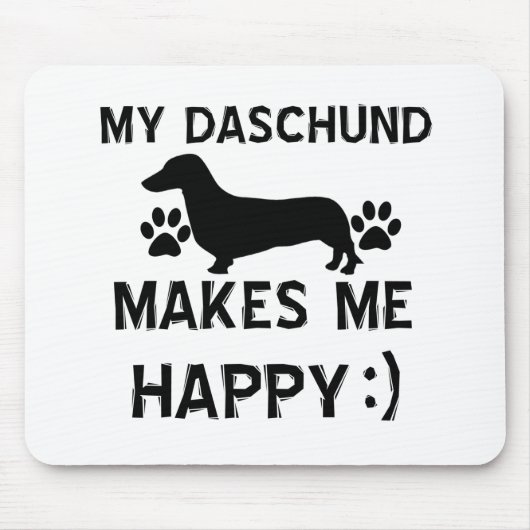 Daschund Hundeentwürfe Mousepad (Vorne)