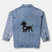 Daschund jeansjacke (Rückseite)