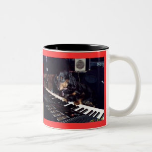 DASCHUND KAFFEE MUGS - LIBERTY HUND STORE ZWEIFARBIGE TASSE