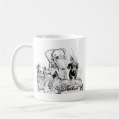 Daschund Kaffeetasse (Links)