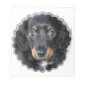 Daschund Puppy Dog Notepad Notizblock (Vorderseite)