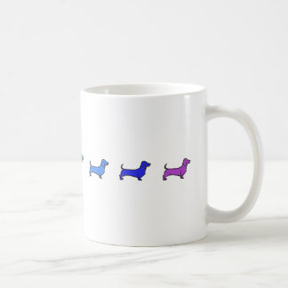 Daschund Regenbogen-Tasse Kaffeetasse