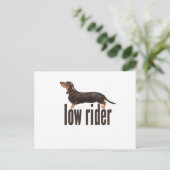Daschund Sausage Dog Postkarte (Stehend Vorderseite)