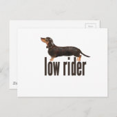 Daschund Sausage Dog Postkarte (Vorne/Hinten)