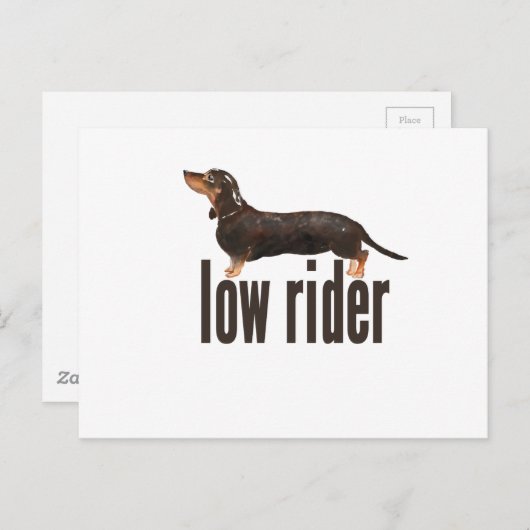 Daschund Sausage Dog Postkarte (Vorne/Hinten)