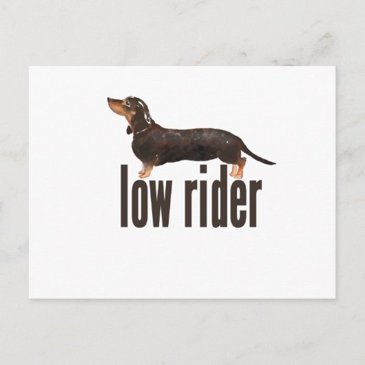 Daschund Sausage Dog Postkarte (Vorderseite)