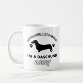 Daschund Vater-Hundevati Kaffeetasse (Links)