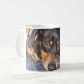 Daschund Weener Hundegesicht Kaffeetasse (Vorderseite Links)
