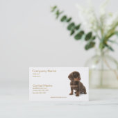 Daschund Welpen-Visitenkarte Visitenkarte (Stehend Vorderseite)