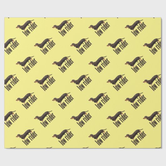 Daschund Wurst-Hund Geschenkpapier (Flach)