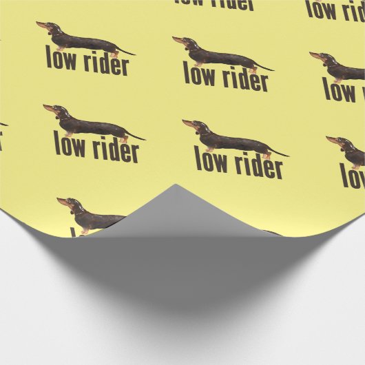 Daschund Wurst-Hund Geschenkpapier (Ecke)