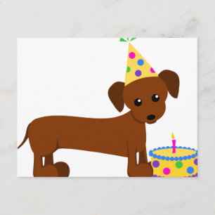 DaschundBDay Karte