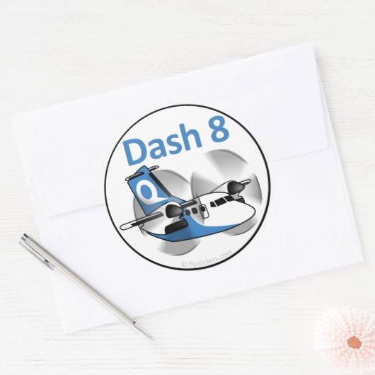 Dash 8 Aufkleber (Fabrikleben) (Umschlag)
