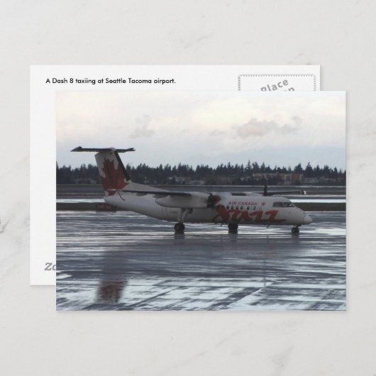 Dash 8 postkarte (Vorne/Hinten)