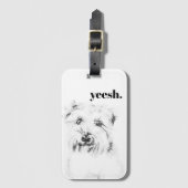 Dash der Hund Gepäckanhänger (Vorderseite Vertikal)