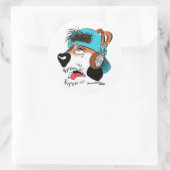 Dash! Der Hundeschlag Runder Aufkleber (Tasche)