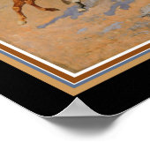 "Dash for the Timbers" von Frederic Remington Poster (Ecke)