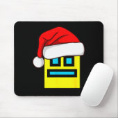 Dash Geometry Repeat Christmas Santa Hat Game Vide Mousepad (Mit Mouse)