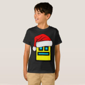 Dash Geometry Repeat Christmas Santa Hat Game Vide T-Shirt (Vorne ganz)
