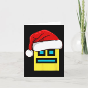 Dash Geometry Wiederholung der Weihnachtsmannmütze Karte