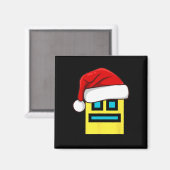 Dash Geometry Wiederholung der Weihnachtsmannmütze Magnet (Vorderseite/Rückseite)