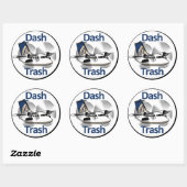 Dash Trash (United Express Livery) Runder Aufkleber (Blatt)