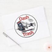 Dash Trash (USAir Express Livery) Runder Aufkleber (Umschlag)