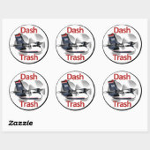 Dash Trash (USAir Express Livery) Runder Aufkleber (Blatt)