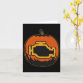 Dashboard Car Karo Motor Funny Pumpween Halloween Karte (Gelbe Blume)