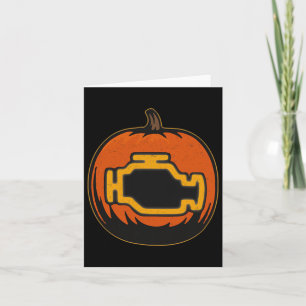 Dashboard Car Karo Motor Funny Pumpween Halloween Karte