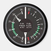 Dashboard für den Mehrfachdruck und den Kraftstoff Magnet (Vorne)