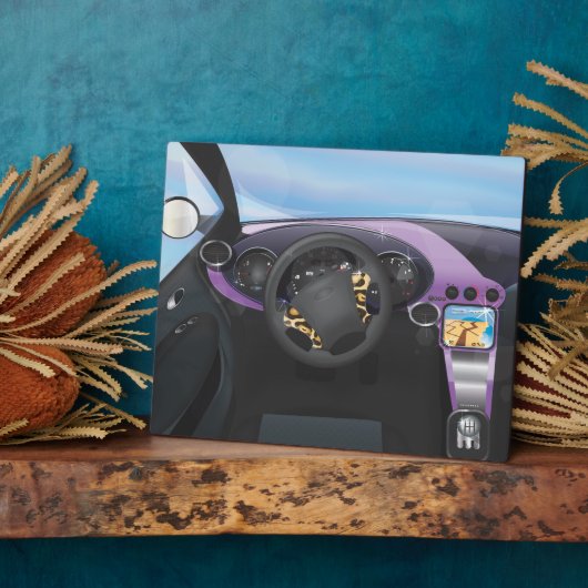 Dashboard für Sportwagen Fotoplatte (Seite)