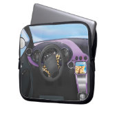 Dashboard für Sportwagen Laptopschutzhülle (Vorderseite Links)