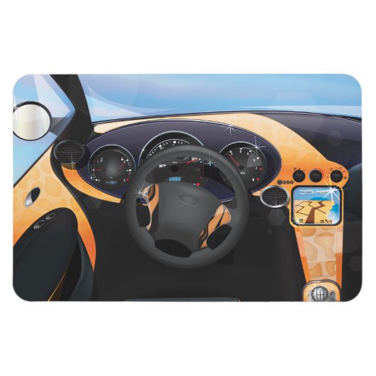 Dashboard für Sportwagen Magnet (Horizontal)