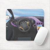 Dashboard für Sportwagen Mousepad (Mit Mouse)