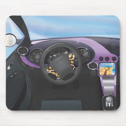 Dashboard für Sportwagen Mousepad (Vorne)