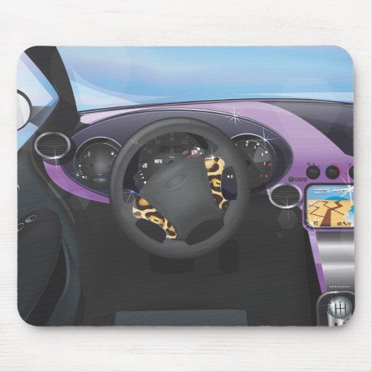 Dashboard für Sportwagen Mousepad (Vorne)