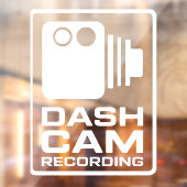 Dashcam In Car Camera Recording Fensteraufkleber (Blatt 2)